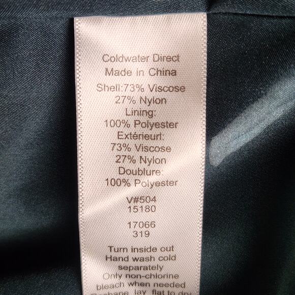 Coldwater Creek Green Velvet Blazer Jacket Size 10P NWT - Picture 11 of 13